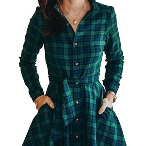 Kiel James Patrick Under the Mistletoe Flannel Dress - L
